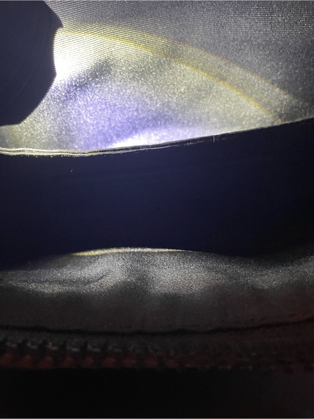Coach White, Gray & Tan Leather Belt Bag with Black Trim - Picture 5 of 7